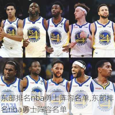 东部排名nba勇士阵容名单,东部排名nba勇士阵容名单