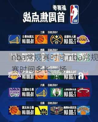 nba常规赛时间,nba常规赛时间多长一场