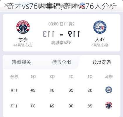 奇才vs76人集锦,奇才vs76人分析