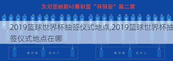 2019篮球世界杯抽签仪式地点,2019篮球世界杯抽签仪式地点在哪