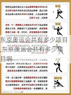 东京奥运会共有多少项目,东京奥运会共有多少项目啊