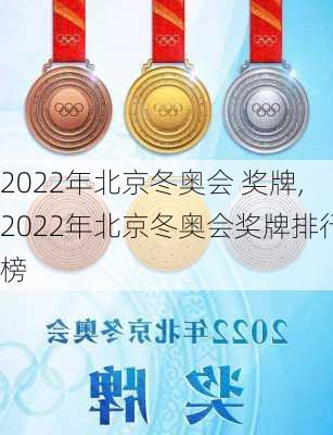 2022年北京冬奥会 奖牌,2022年北京冬奥会奖牌排行榜