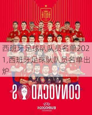 西班牙足球队队员名单2021,西班牙足球队队员名单出炉