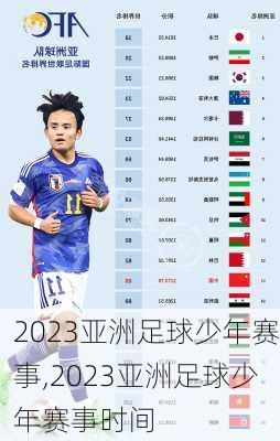 2023亚洲足球少年赛事,2023亚洲足球少年赛事时间