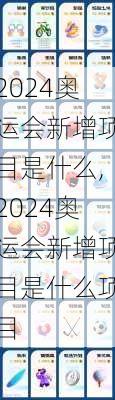 2024奥运会新增项目是什么,2024奥运会新增项目是什么项目