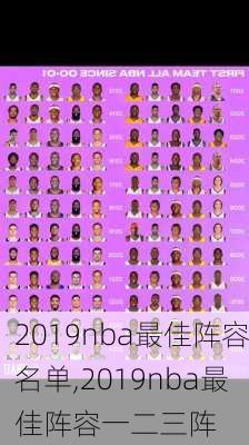 2019nba最佳阵容名单,2019nba最佳阵容一二三阵