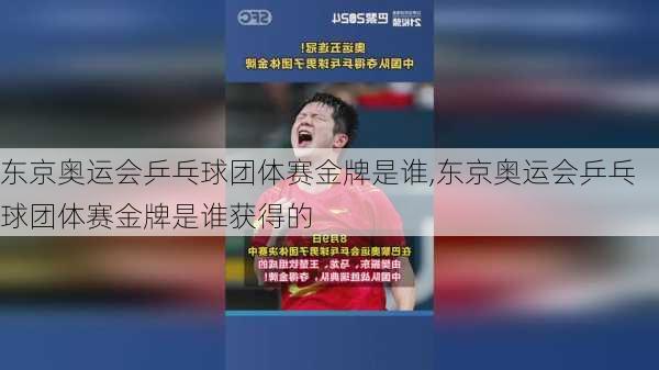 东京奥运会乒乓球团体赛金牌是谁,东京奥运会乒乓球团体赛金牌是谁获得的