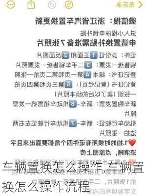 车辆置换怎么操作,车辆置换怎么操作流程