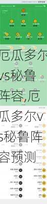 厄瓜多尔vs秘鲁阵容,厄瓜多尔vs秘鲁阵容预测