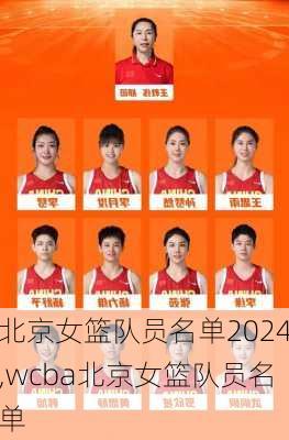 北京女篮队员名单2024,wcba北京女篮队员名单