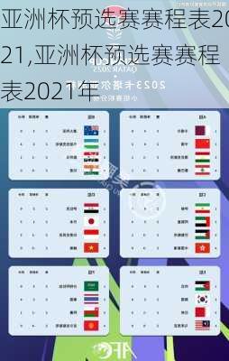 亚洲杯预选赛赛程表2021,亚洲杯预选赛赛程表2021年