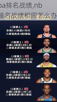 nba排名战绩,nba排名战绩相同怎么办