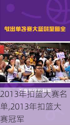 2013年扣篮大赛名单,2013年扣篮大赛冠军