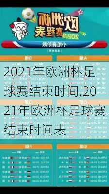 2021年欧洲杯足球赛结束时间,2021年欧洲杯足球赛结束时间表