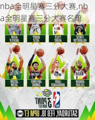 nba全明星赛三分大赛,nba全明星赛三分大赛名单