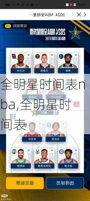 全明星时间表nba,全明星时间表