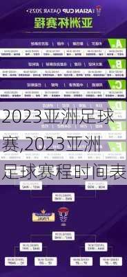 2023亚洲足球赛,2023亚洲足球赛程时间表