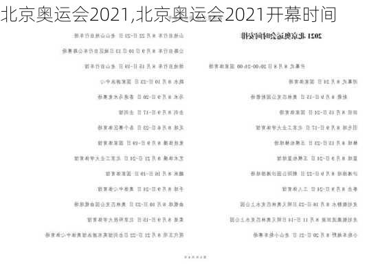 北京奥运会2021,北京奥运会2021开幕时间