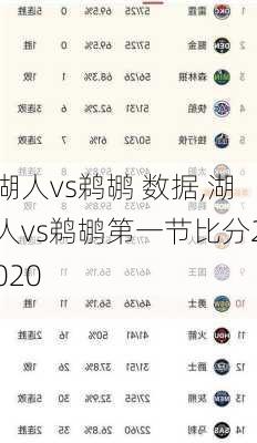 湖人vs鹈鹕 数据,湖人vs鹈鹕第一节比分2020