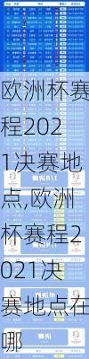 欧洲杯赛程2021决赛地点,欧洲杯赛程2021决赛地点在哪